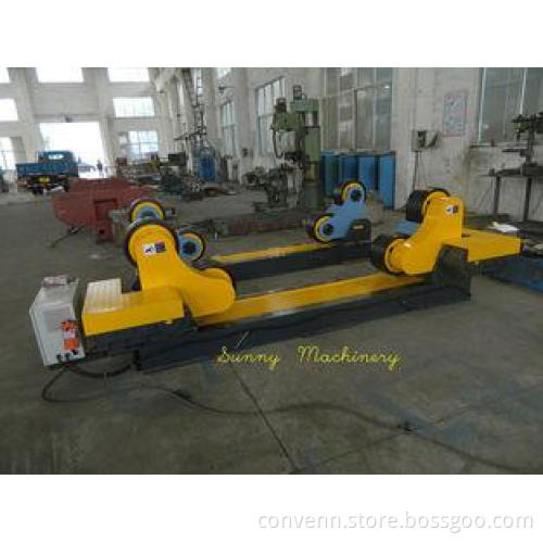 Rubber Wheels HGZ Wired Welding Turning Rolls / Self Aligni